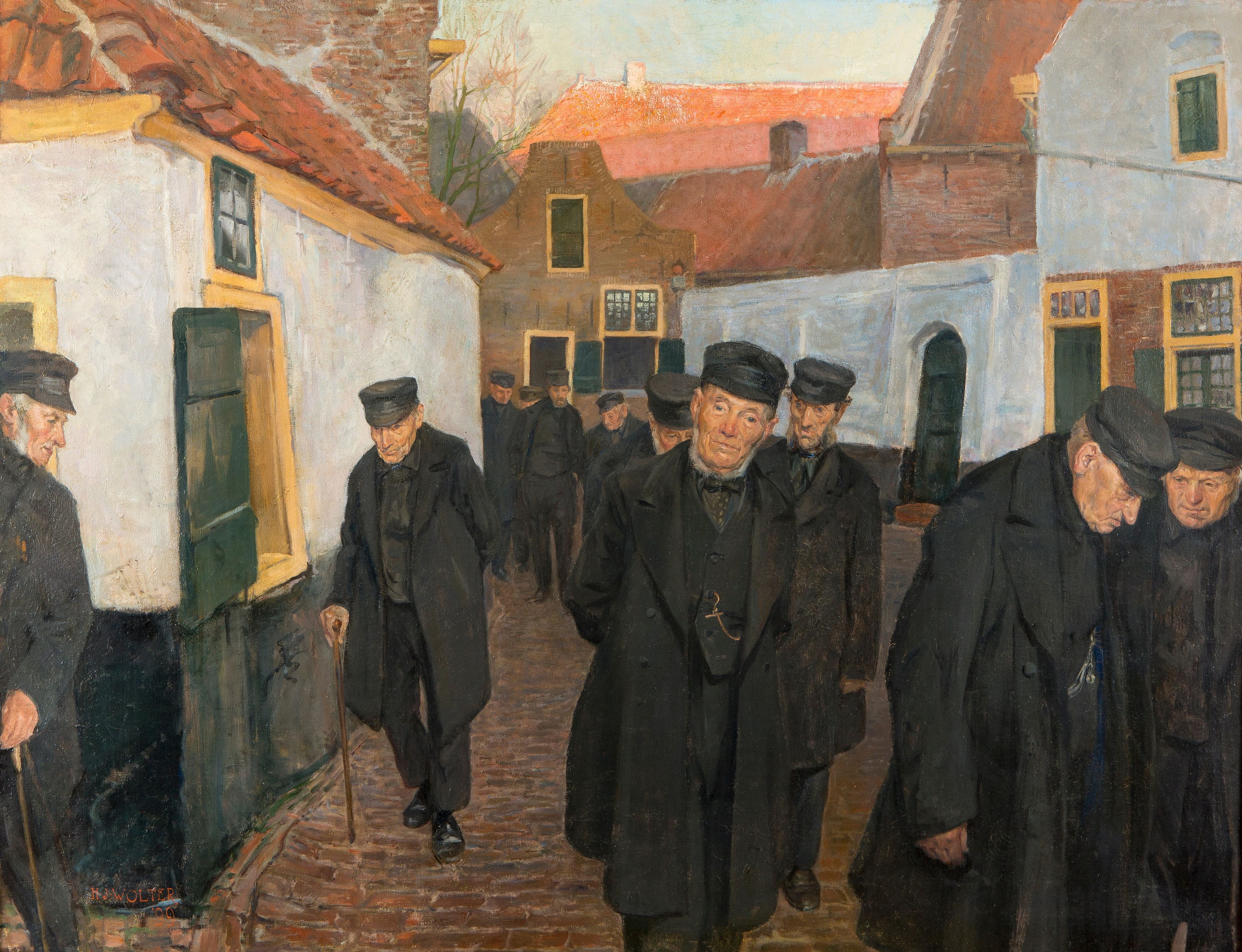 Mannenzaal Schilderij door Albert Fix